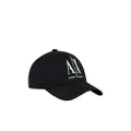 A|X ARMANI EXCHANGE Men's Logo Baseball Hat, Black, One Size