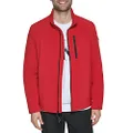 Calvin Klein Water Resistant, Windbreaker Jackets for Men (Standard and Big and Tall), Deep Red, Large