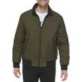 Calvin Klein Men's Winter Coats-Sherpa-Lined Hooded Soft Shell Jacket, Olive, Medium
