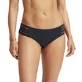 Seafolly Women's Multi Strap Hipster Full Coverage Bikini Bottom Swimsuit, Eco Collective True Navy, 2