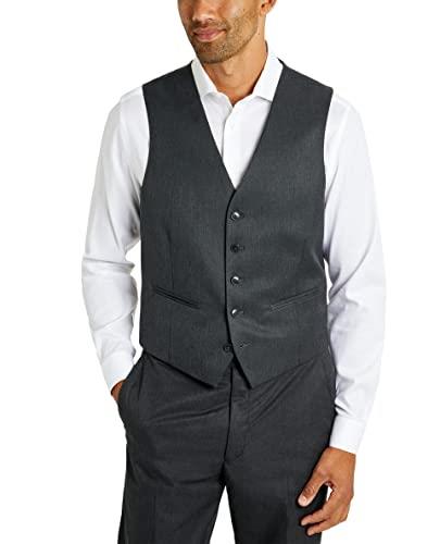 Van Heusen Mens Regular Fit Suit Separates (Jacket, Pants, Vest), Grey, XX-Large