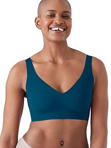 True & Co Women's True Body Boost V Neck Bra, Pacific Blue, (Large) 36-38A/D