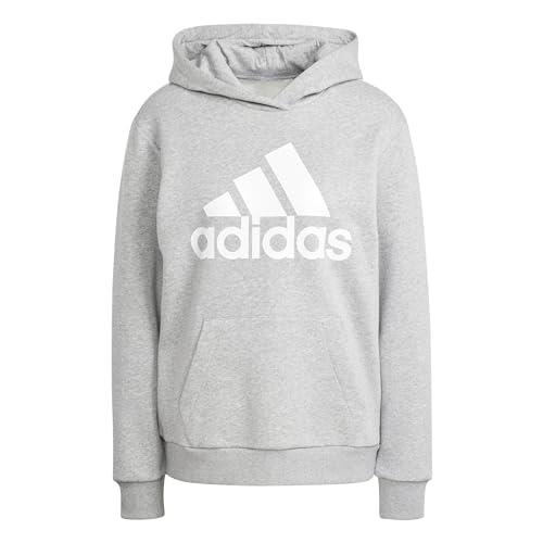 adidas Sportswear Essentials Logo Boyfriend Fleece Hoodie, Grey, XS