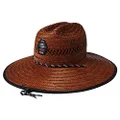 Rip Curl Logo Straw Hat, Brown, Small/Medium