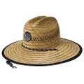 Rip Curl Logo Straw Hat, Natural, Small/Medium