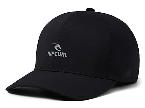 Rip Curl Vaporcool Delta Flexfit Cap, Black, Small/Medium
