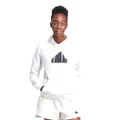 adidas Sportswear Future Icons Badge of Sport Bomber Hoodie, White, L