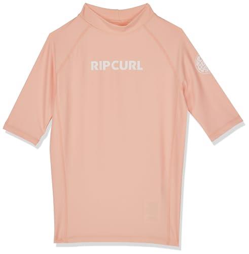 Rip Curl Girl's Classic Surf Long Sleeve Rash Vest, Peach, Age 8 Years