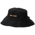 Rip Curl Revo Kid's Cotton Twill Reversible Wide Brim Hat, Black, Small