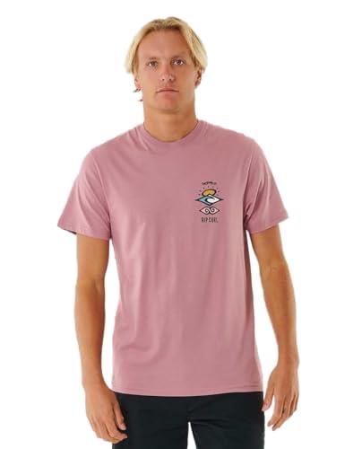 Rip Curl Men's Search Icon Tee, Mauve, 2X-Large