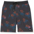 Rip Curl Men's Mirage Sun Razed Floral Boardshorts, Washed Black, Size 33
