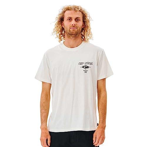 Rip Curl Men's Fade Out Icon Tee, Bone, Large