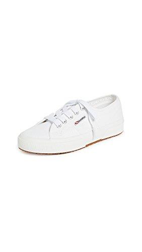 Superga Unisex Sneaker Low-Top Trainers, White, 8.5
