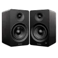 Fluance Ai61 Powered 2-Way 2.0 Stereo Bookshelf Speakers with 6.5" Drivers, 120W Amplifier for Turntable, TV, PC and Bluetooth 5 Wireless Music Streaming - RCA, Optical, USB & Sub Out (Black Ash)