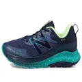 New Balance Women's Dynasoft Nitrel V5 GTX Trail Running Shoe, Natural Indigo/Electric Teal/Bleached Lime Glo, 7.5