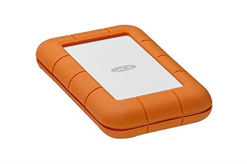 LaCie Rugged Thunderbolt USB-C 2 TB External Hard Drive Portable HDD – USB 3.0 Compatible, Drop Shock Dust Water Resistant, Mac and PC Computer Desktop Workstation Laptop, 1 Mo Adobe CC (STFS2000800)