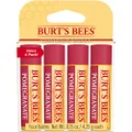 Burt's Bees Lip Balm, Moisturizing Lip Care, All Natural, Original Beeswax with Vitamin E & Peppermint Oil (4 Pack)