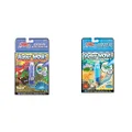 Melissa & Doug 9315 On The Go Water Wow! Dinosaurs (Reusable Water-Reveal Activity Pad, Chunky-Size Water Pen) & 9445 On The Go Water Wow! Water-Reveal Activity Pad - Under The Sea,6" x 10"