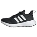 adidas Sportswear Fortarun 2.0 Cloudfoam Lace Kids' Shoes, Core Black/Cloud White/Core Black, 11K