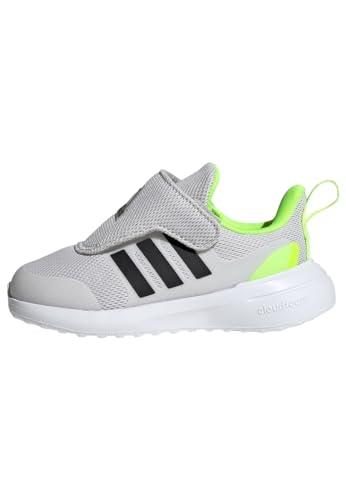 adidas Sportswear Fortarun 2.0 Kids' Shoes, Grey One/Core Black/Lucid Lemon, 7K