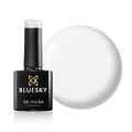 BLUESKY Gel Nail Polish CS61 [Diamond White] Pure White Soak Off LED UV Light - Chip Resistant & 21-Day Wear 10ml