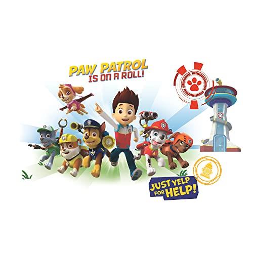 RoomMates RMK2641GM Paw Patrol Wall Graphix Peel and Stick Giant Wall Decals,Multicolor