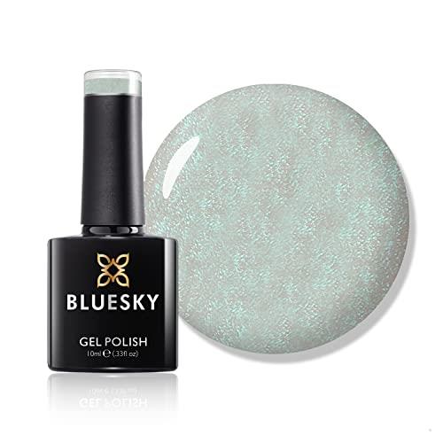 Bluesky Gel Nail Polish 10 ml, Pastel Green/Sparkly White/Green