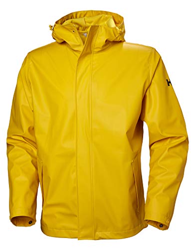 HELLY HANSEN Men's Moss Hooded Waterproof Windproof Raincoat Jacket