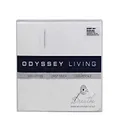Odyssey Living White Snow 100% Cotton Sheet Set - Queen, Queen Flat: 245 x 270cm | Fitted: 152 x 203cm + 40cm | Pillowcases (2): 48 x 73 + 15cm