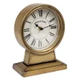 Creative Co-Op Decorative Metal Mantel Clock, Gold Finish