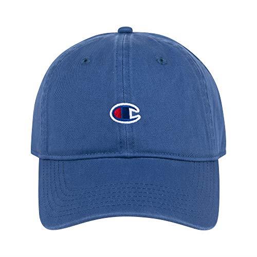 Champion Unisex Ameritage Dad Adjustable Baseball Cap, Shield Blue, One Size US