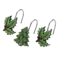 Avanti Linens Spode Christmas Tree Tartan Collection, 12 pc Shower Hook Set, Multicolor