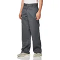 Dickies Men's Flex Double Knee Work Pant Loose Straight Fit, Charcoal, 38W x 34L