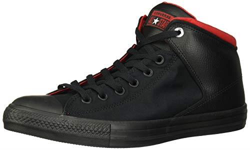 Converse Men's Chuck Taylor All Star High Street Space Explorer Sneaker, Black/Enamel Red, 10.5 M US