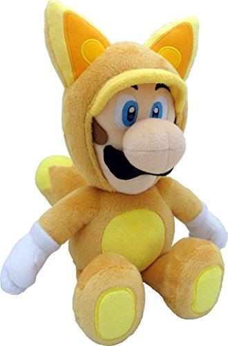 Super Mario Bros 22 cm Official Sanei Kitsune Fox Luigi Plush Toy