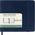 Moleskine 2023-2024 Weekly Planner, 18M, Pocket, Sapphire Blue, Soft Cover (3.5 x 5.5)