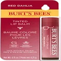 Burt's Bees 100% Natural Origin Tinted Lip Balm, Red Dahlia with Shea Butter & Botanical Waxes, 1 Tube, 4.25g