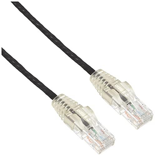 StarTech.com 2 m CAT6 Cable - Slim CAT6 Patch Cord - Black - Snagless RJ45 Connectors - Gigabit Ethernet Cable - 28 AWG (N6PAT200CMBKS)