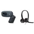Logitech Brio 4K UHD Stream Webcam, Black Logitech H390 USB Computer Headset