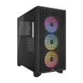 CORSAIR 3000D RGB AIRFLOW Mid-Tower PC Case - Black - 3x AR120 RGB Fans - Three-Slot GPU Support – Fits up to 8x 120mm fans - high-airflow design