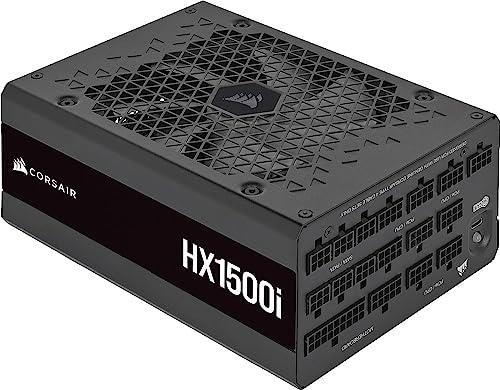 CORSAIR HX1500i Fully Modular Ultra-Low Noise ATX Power Supply - ATX 3.0 & PCIe 5.0 Compliant - Fluid Dynamic Bearing Fan - CORSAIR iCUE Software Compatible - 80 Plus Platinum Efficiency
