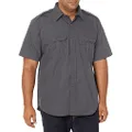 Propper Men's Short Sleeve Tactical Dress Shirt, Dark Grey, x Large