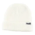 NEFF Fold Beanie Hat for Men and Women, White, One Size