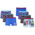 Marvel Boys' Avengers Boxer Briefs with Assorted Hero Prints Including Iron Man, Hulk, Thor & More in Size 4, 6, 8, 10, 12, 7-Pack Athletic Boxer Brief - Avengers Classic, 6