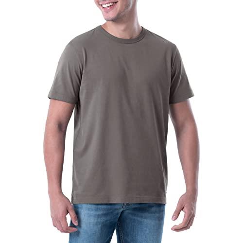 Lee Men's Short Sleeve Soft Washed Cotton T-Shirt, Smoked Pearl, Large
