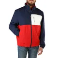 Tommy Jeans Men's RLX Bomber Jacket, Twilight Navy/Multicolor, Small