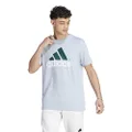 adidas Sportswear Essentials Single Jersey Big Logo T-Shirt, Blue, 2XL