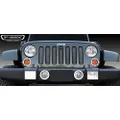 T-Rex 46482 Sport Series Black Grille with Hood Lock Provision Jeep Wrangler Sport Mesh