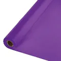 Creative Converting 318934 Festive Amethyst Plastic Table Cover Banquet Roll Tablecover, 40" X 100'