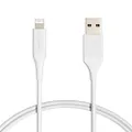 Amazon Basics iPhone Charger Cable, ABS USB-A to Lightning, MFi Certified, for Apple iPhone, iPad, 10,000 Bend Lifespan - White, 3-Ft, 2-Pack